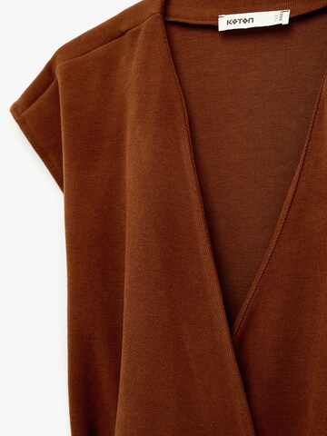 Koton Gebreid vest in Bruin