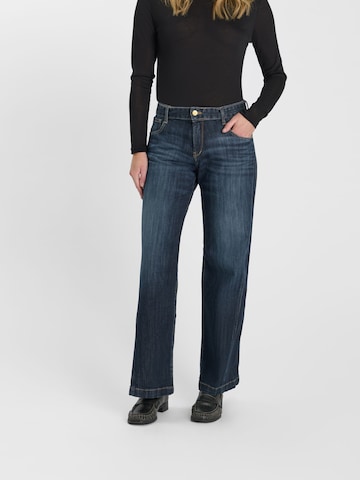 Le Temps Des Cerises Wide leg Jeans in Blauw: voorkant