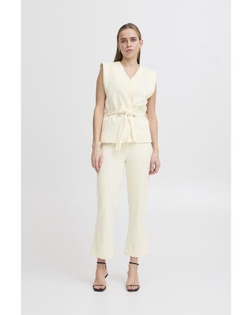 ICHI - Bootcut Pantalón 'IHKate' en beige: frente