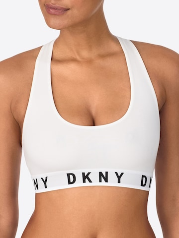DKNY Intimates Bralette Bra in White: front