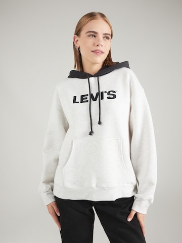 LEVI'S ® Sweatshirt 'Graphic Ash Hoodie' in White: front