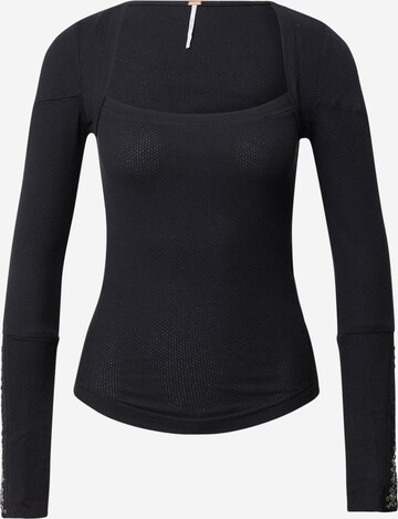 Free People Shirt in Black: front