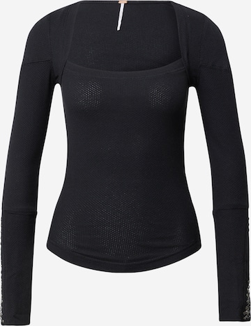 Free People Shirt in Black: front