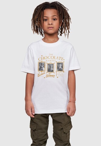 T-Shirt 'Wonka - The Chocolate Cartel' ABSOLUTE CULT en blanc : devant