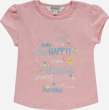 KANZ Shirt 'T-Shirt 1/4 Armlänge' in Pink: Vorderseite