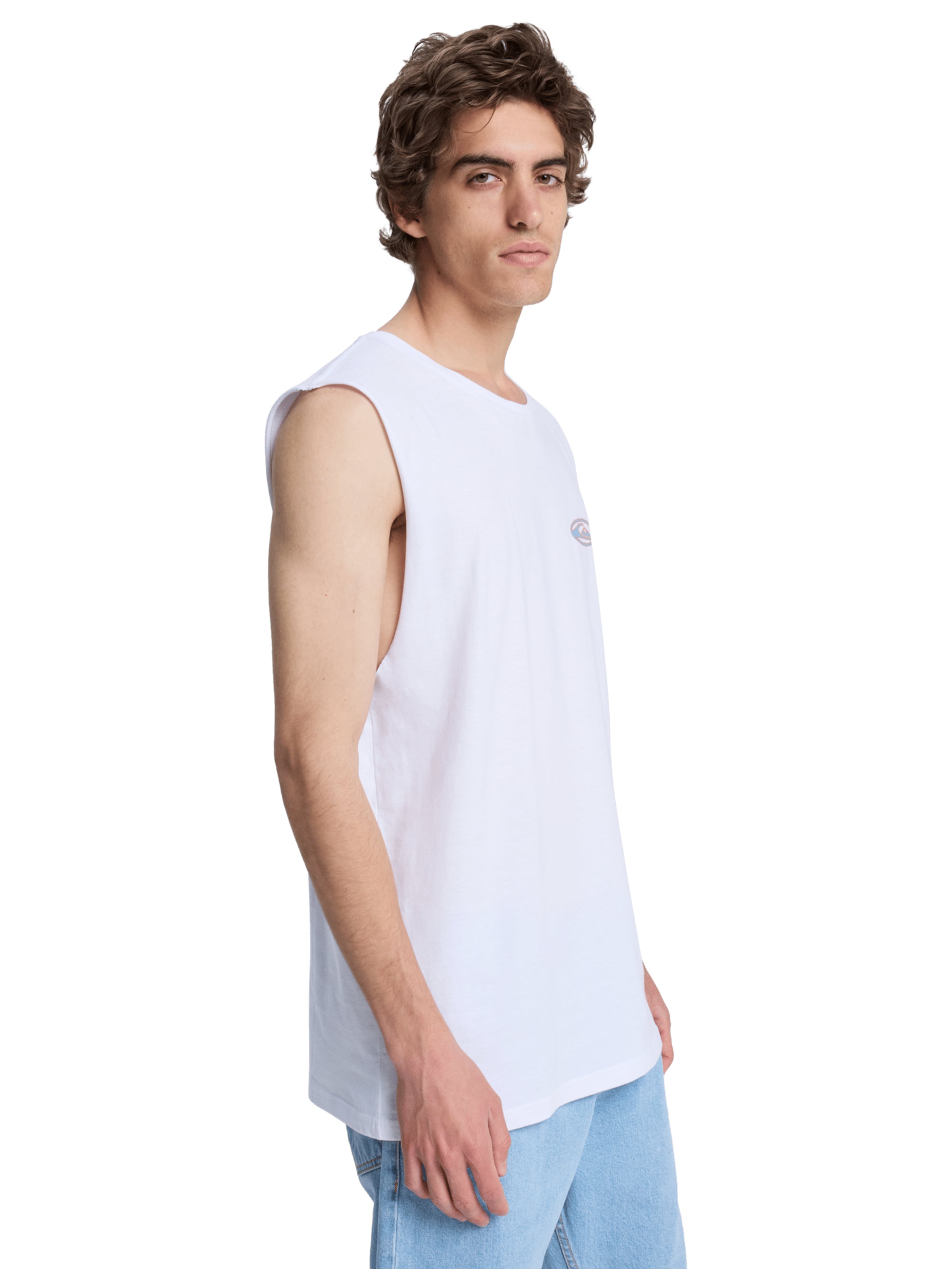 QUIKSILVER Toiminnallinen paita 'EV Quikglobe Muscle' värissä valkoinen