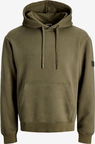 Sweat-shirt 'Point' JACK & JONES en vert : devant