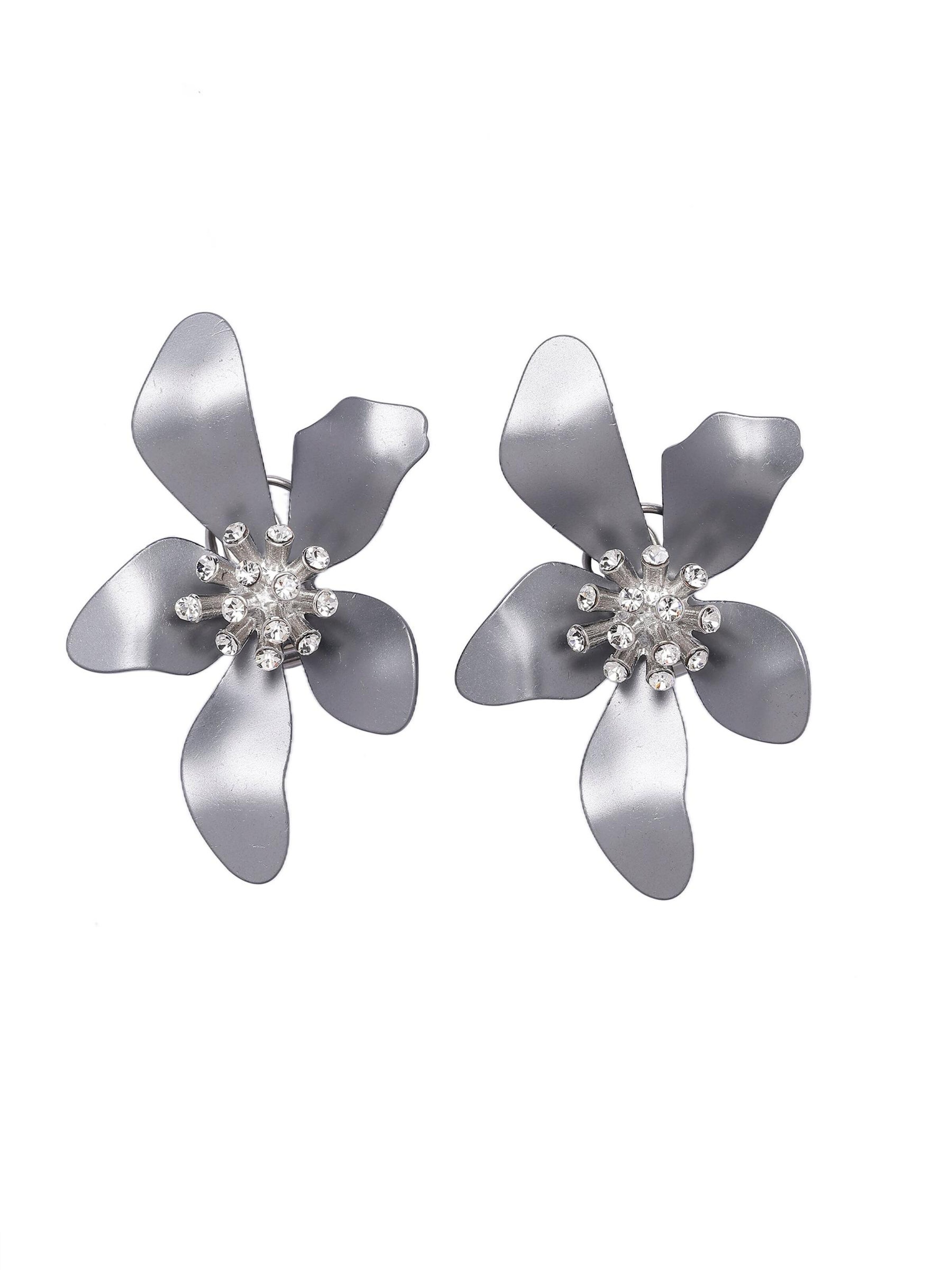 AVANT-GARDE PARIS - Pendientes 'Fridara' en gris: frente