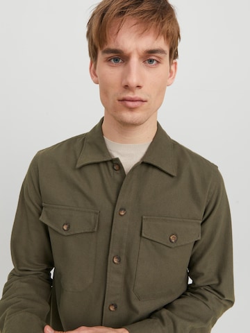 Regular fit Cămașă 'Eddie' de la JACK & JONES pe verde