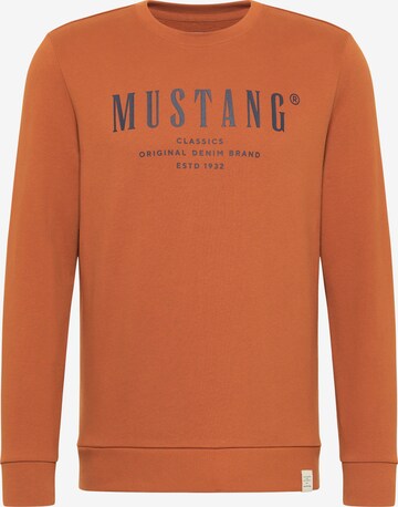 MUSTANG Sweatshirt in Orange: predná strana