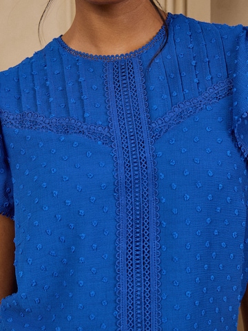 love & roses - Blusa en azul