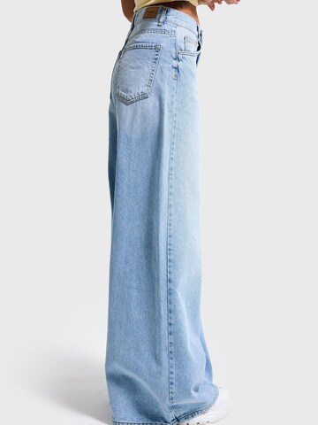 Wide Leg Jean 'ELENA Palazzo Mid Rise Jeans' IT'S BASIC en bleu