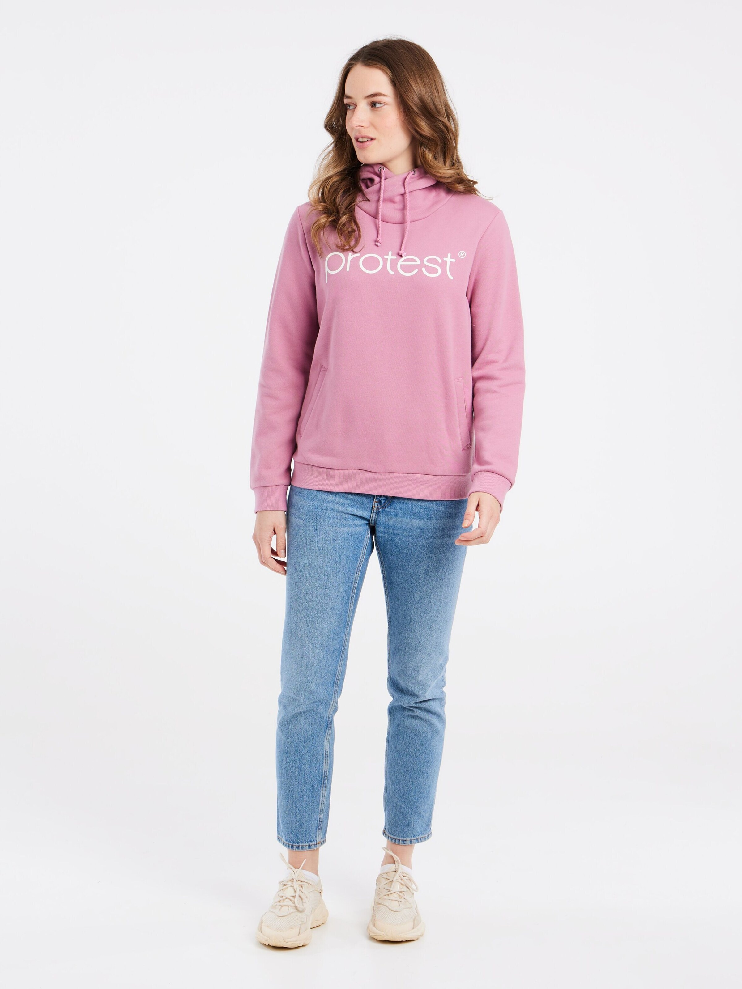 PROTEST Sweater 'CLASSIC LOGO HOODY' in Purple