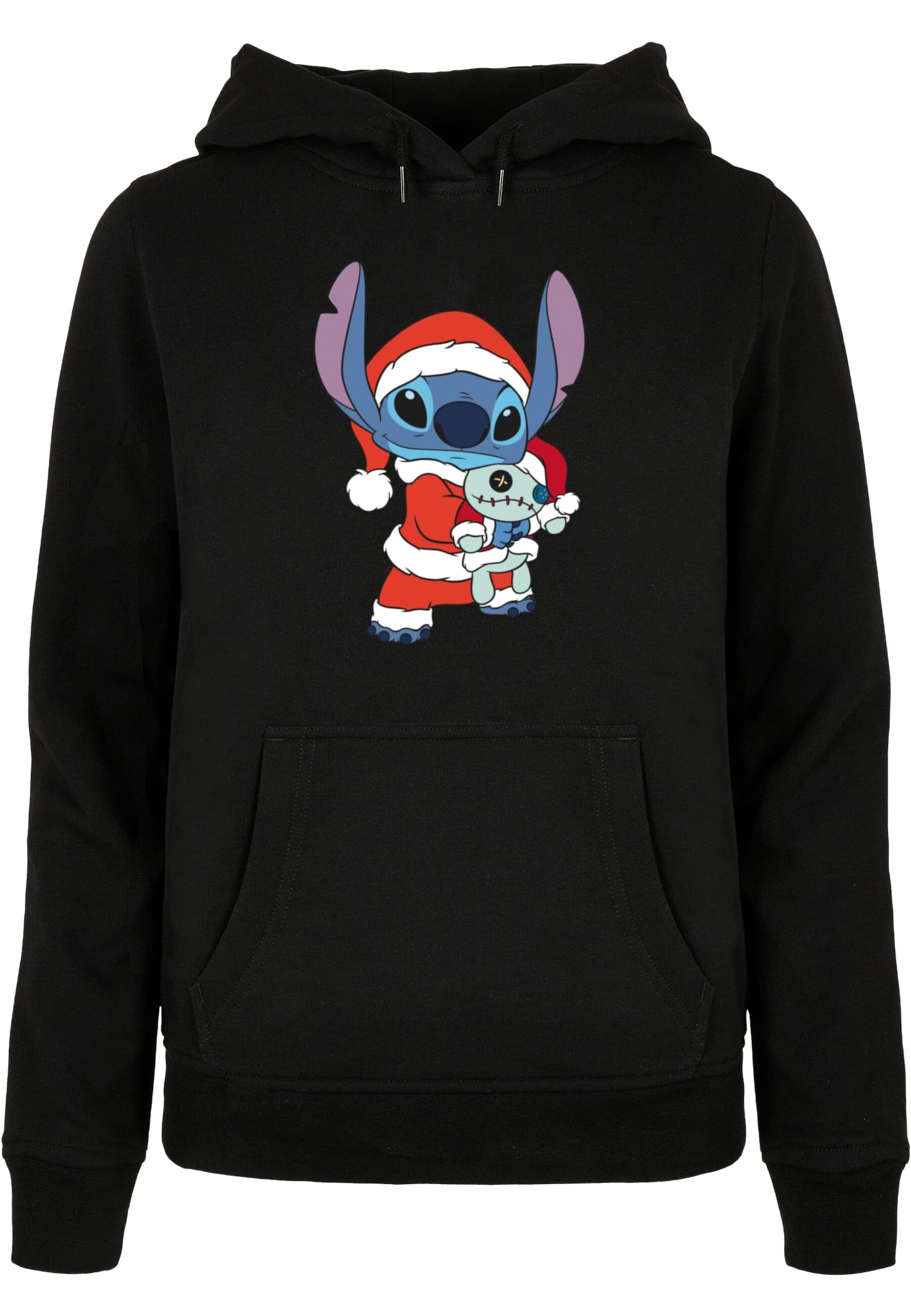 ABSOLUTE CULT Sweatshirt 'Lilo And Stitch - Christmas' in Black: front