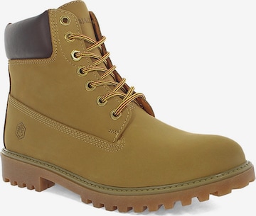 Boots chukka di Lumberjack in giallo: frontale