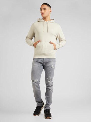 BOSS Sweatshirt 'Wetalk' in Beige