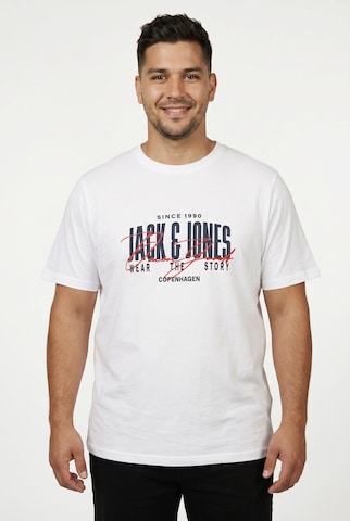 Jack & Jones Plus Shirt in White: front