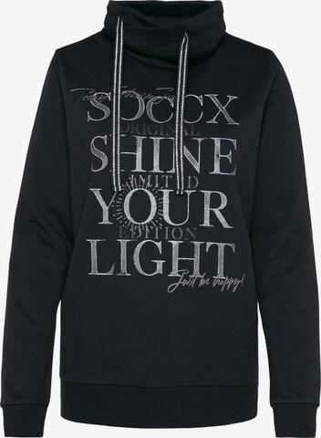 Soccx Sweatshirt in Black: front