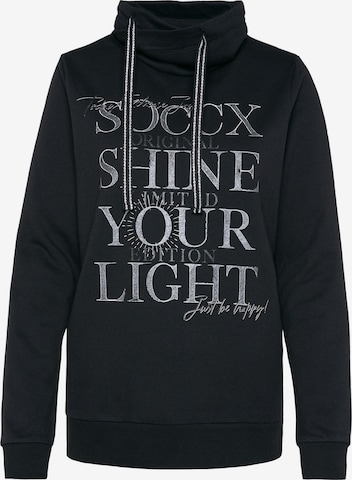 Soccx Sweatshirt in Black: front