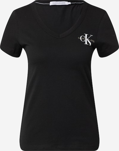 Tricou Calvin Klein Jeans pe oliv / negru / alb, Vizualizare produs