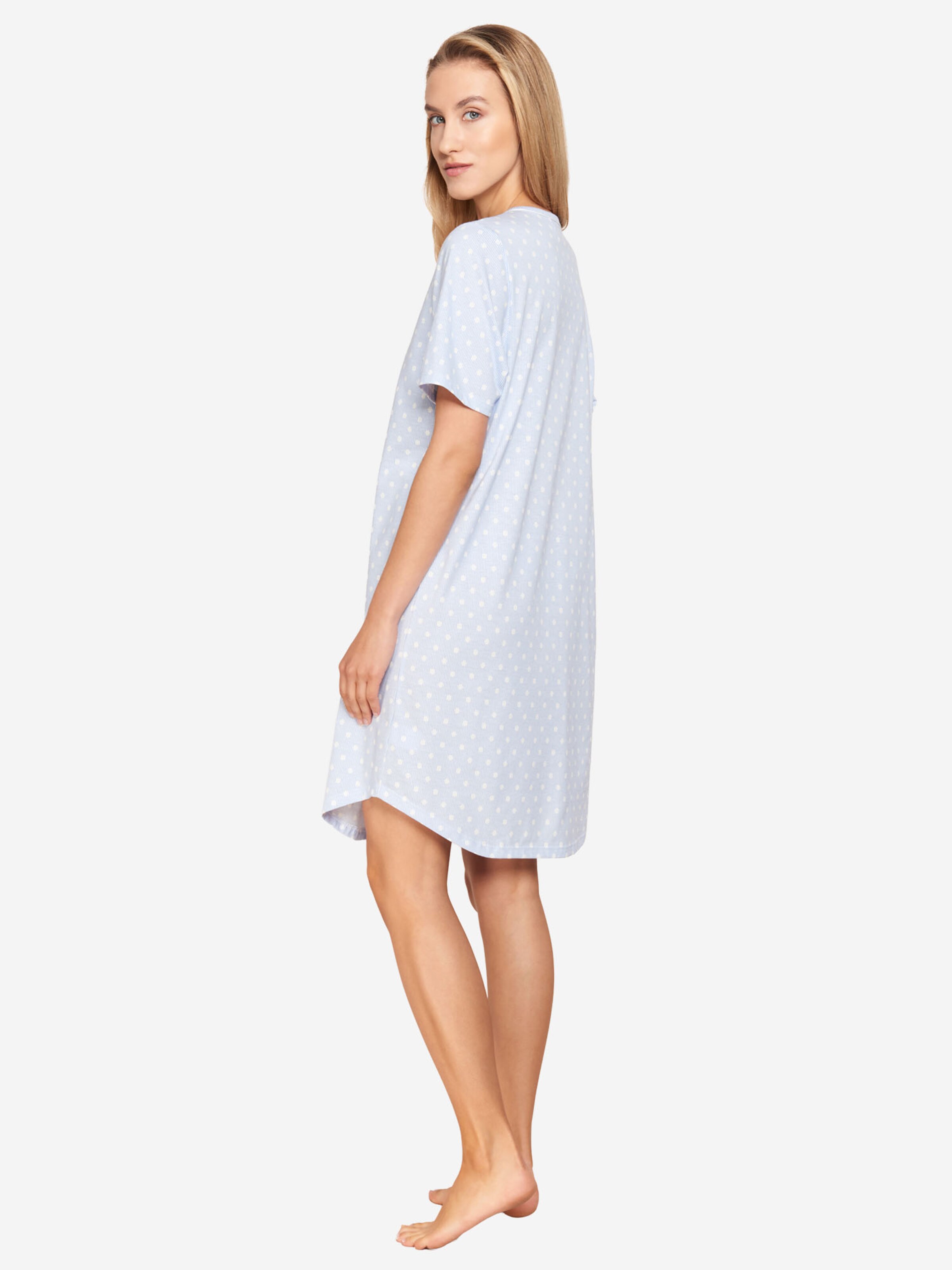 Rösch Nachthemd ' Mustermix ' in Blau