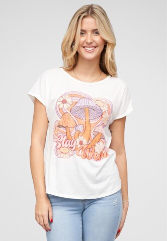 T-shirt Cloud5ive en blanc : devant