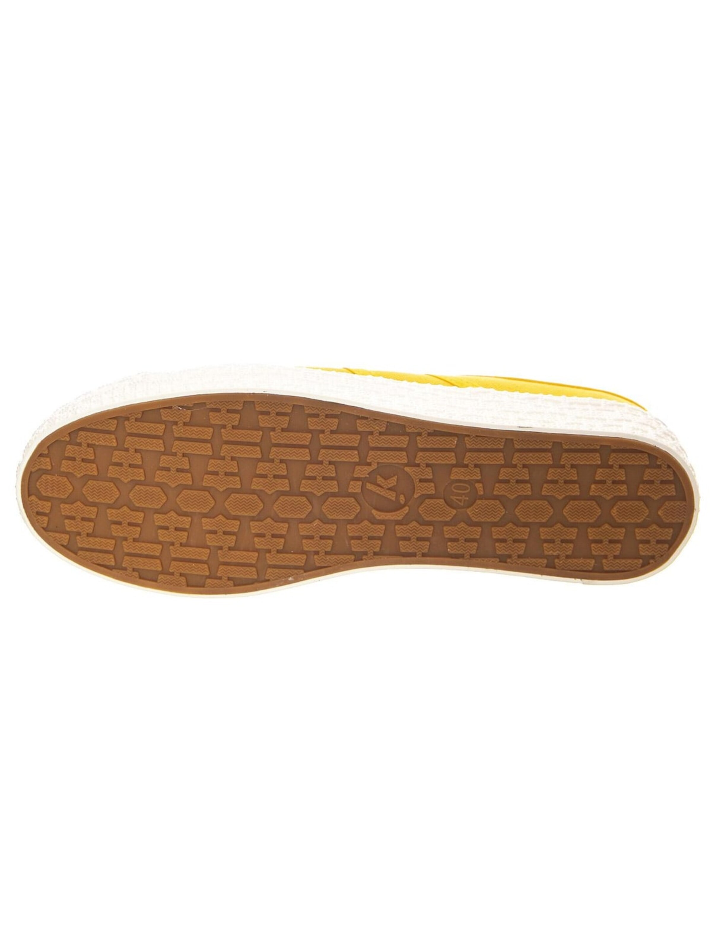 Scarpa stringata sportiva di KAWASAKI in giallo