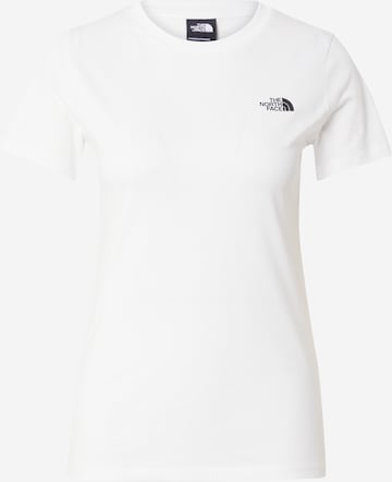 THE NORTH FACE Performance shirt 'Simple Dome' in White: front