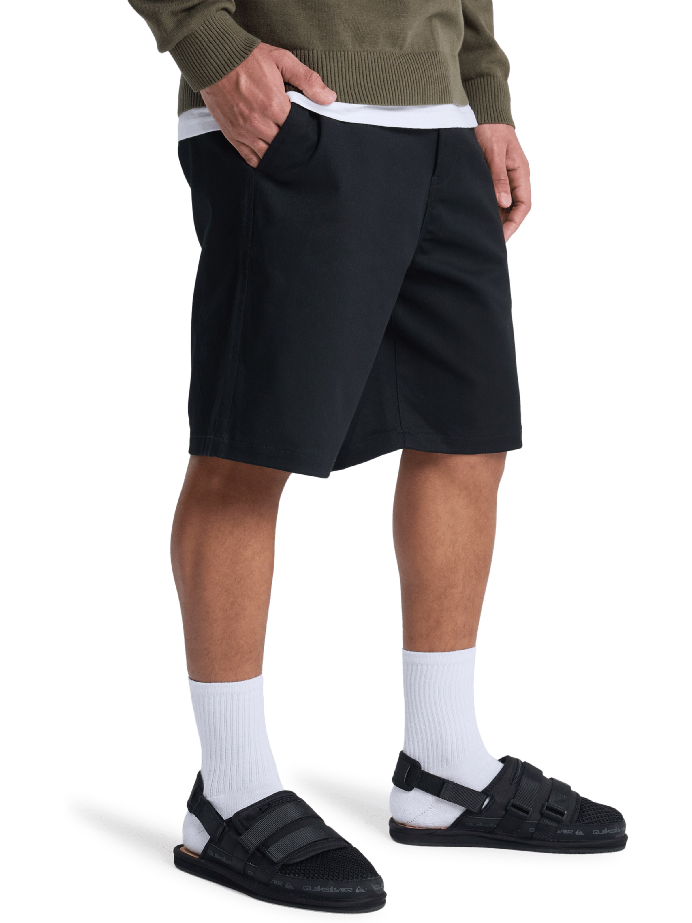QUIKSILVER Regular Pants in Black