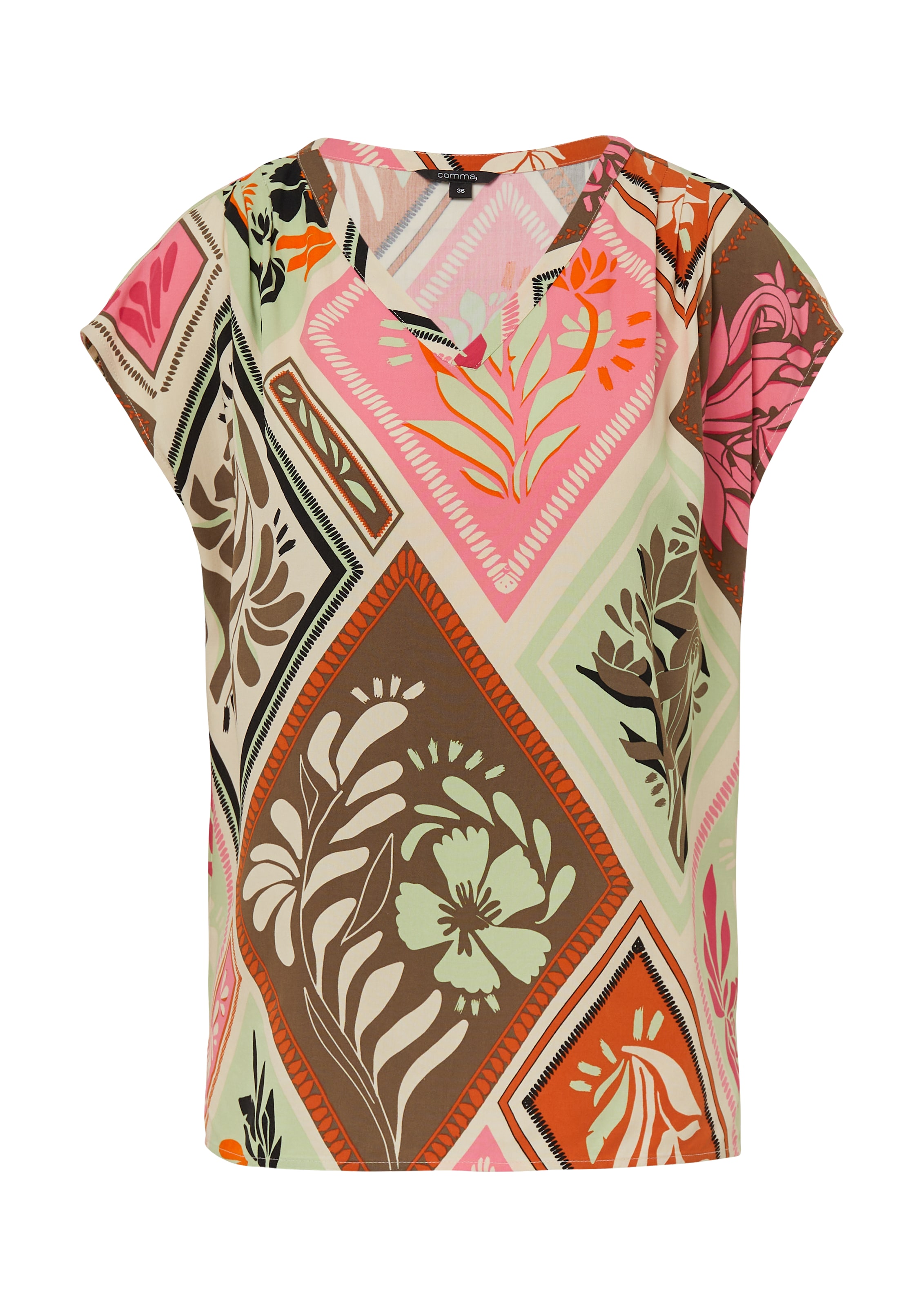 COMMA Blouse in Roze: voorkant