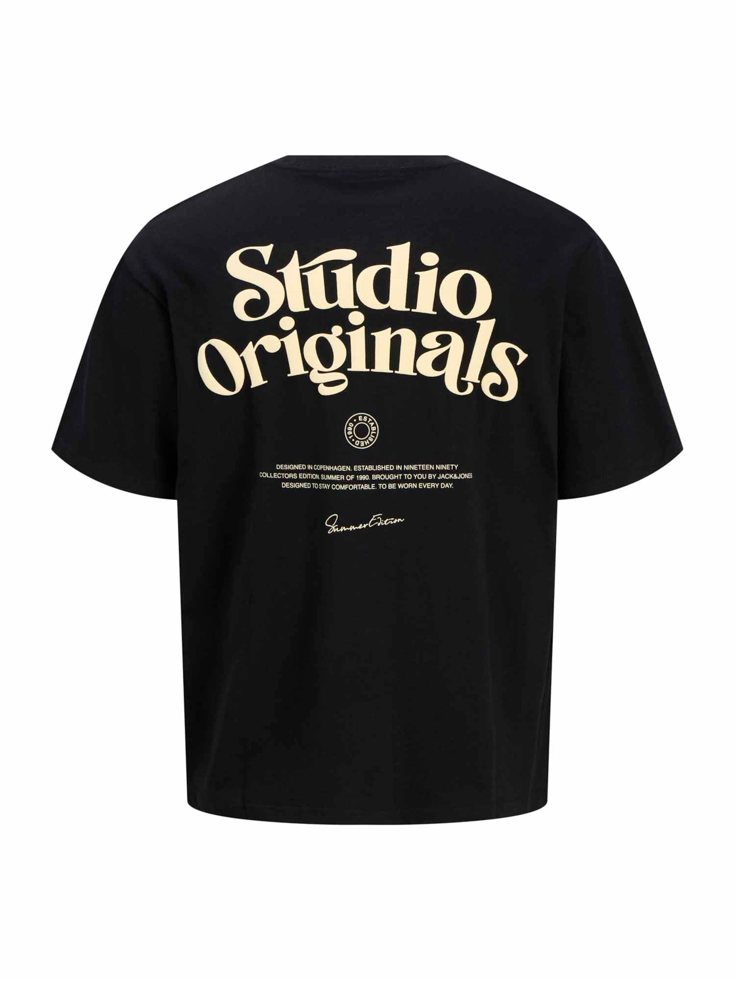 T-Shirt 'JORACAPULCO' Jack & Jones Junior en noir