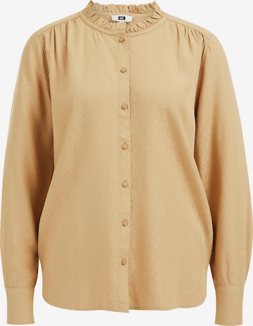 WE Fashion Blouse in Beige: voorkant