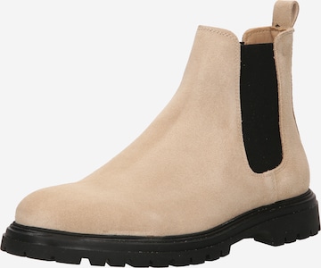 Bianco Chelsea Boots 'Gil' in Beige: front