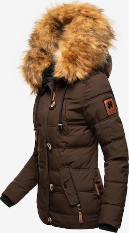 NAVAHOO Winter Jacket 'Zoja' in Brown