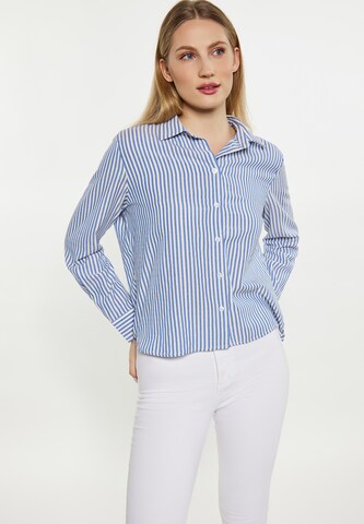 DreiMaster Maritim Blouse in Blauw: voorkant