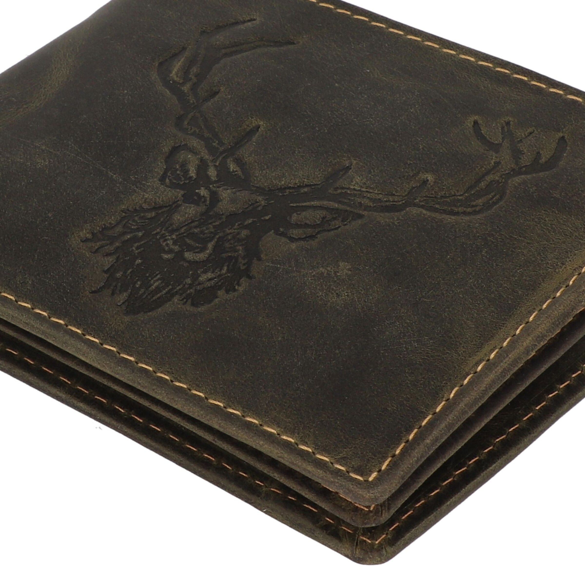 GREENBURRY Portemonnee in Bruin