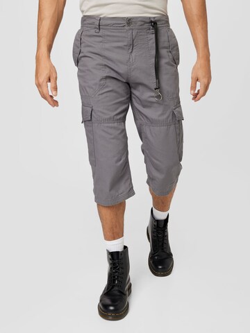 TOM TAILOR Regular Cargo Pants 'Max' in Grey: front