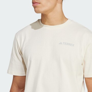 T-Shirt fonctionnel ADIDAS TERREX en blanc