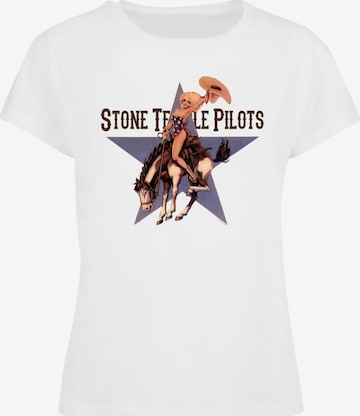 Merchcode T-Shirt 'Stone Temple Pilots - Cowgirl' in Weiß: predná strana