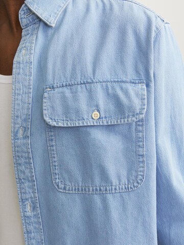 JACK & JONES Regular fit Button Up Shirt 'Wilson' in Blue