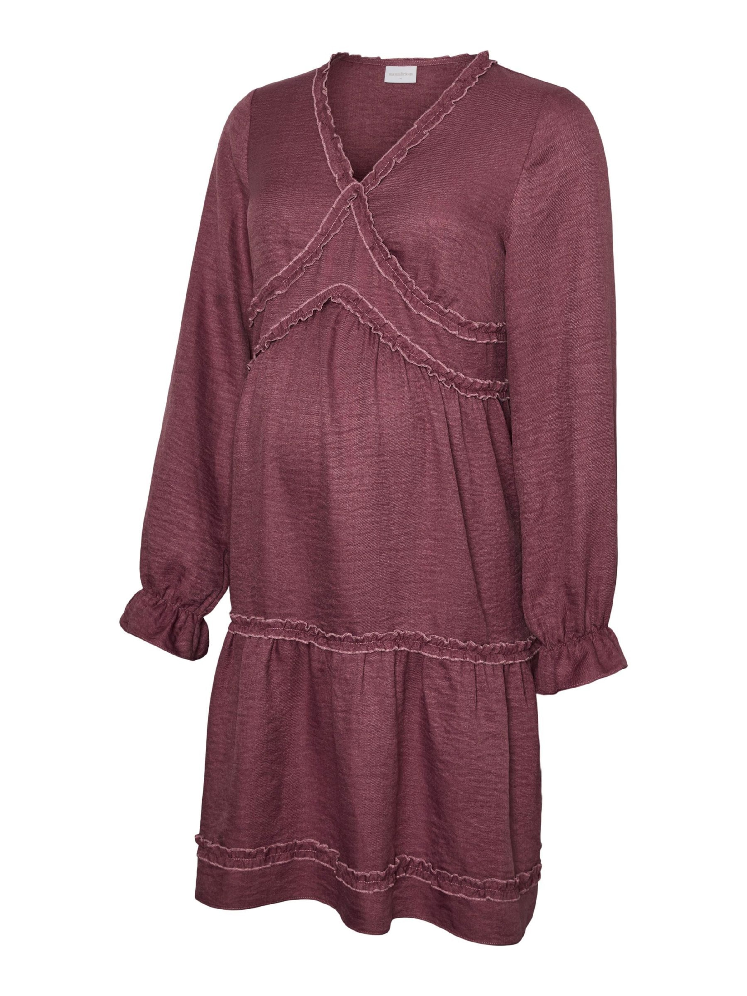 Robe 'MLAda' MAMALICIOUS en rouge : devant