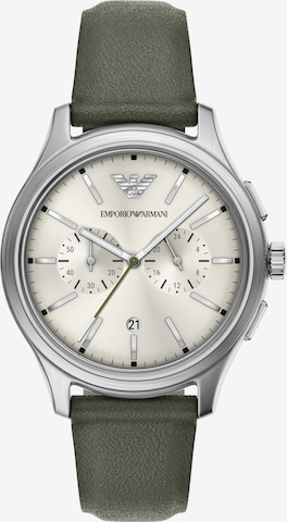 Emporio Armani Zegarek analogowy w kolorze srebrny: przód