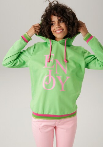 Aniston CASUAL Sweatshirt in Green: front