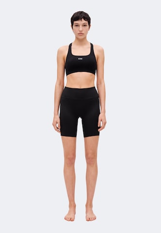 ICANIWILL - Bustier Sujetador deportivo en negro: frente