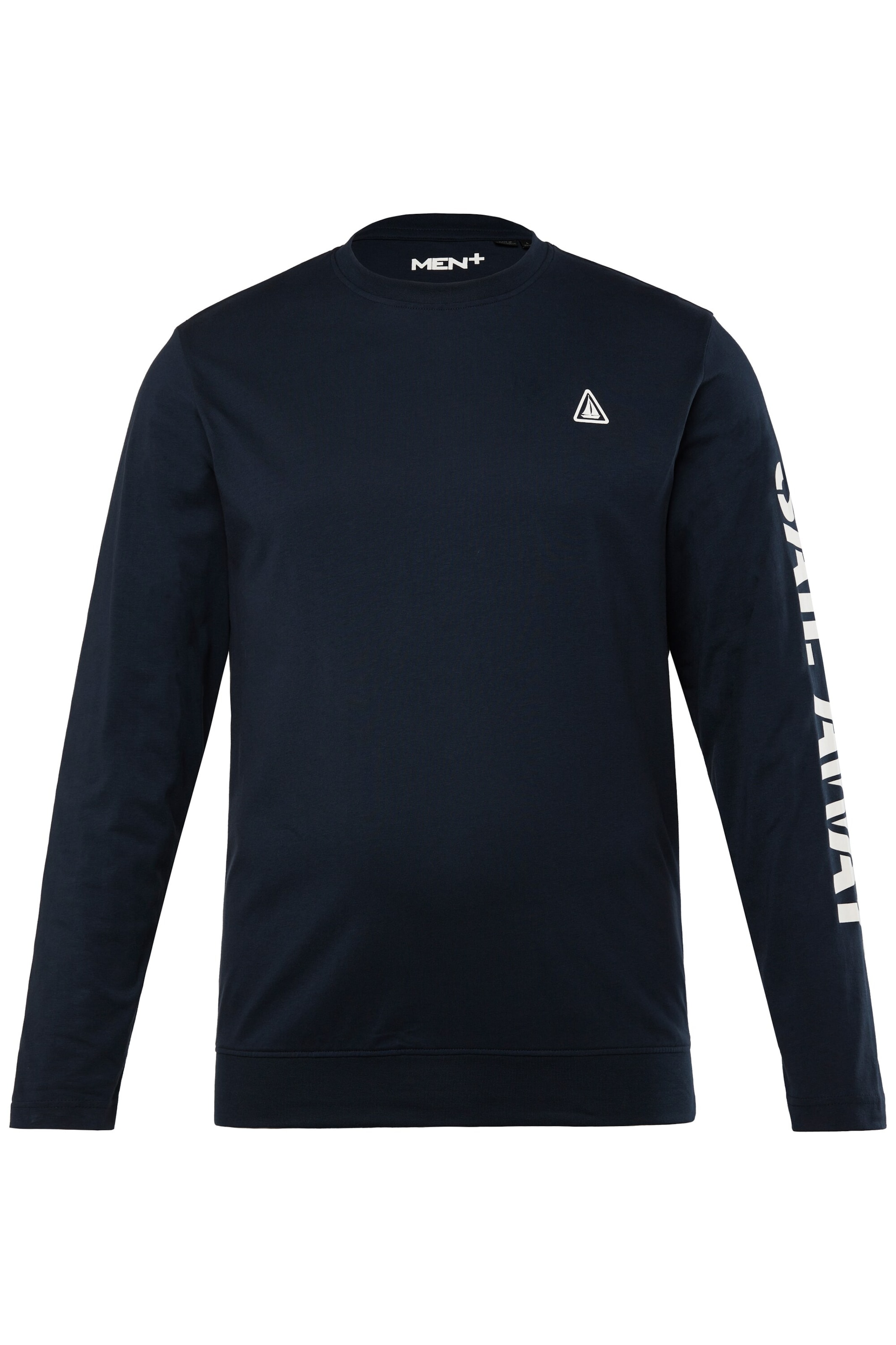 Men Plus Shirt in Blau: Vorderseite