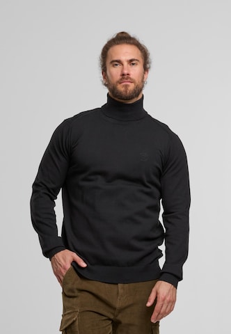 INDICODE JEANS Sweater 'Van Paul' in Black