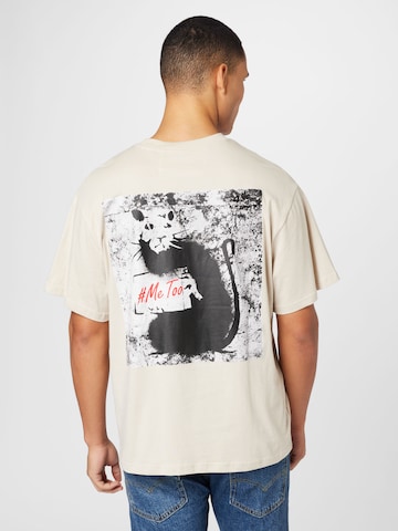 Only & Sons - Camisa 'Banksy' em cinzento