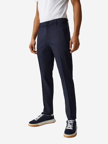 BOGNER Tapered Chino Pants 'Riley' in Blue: front
