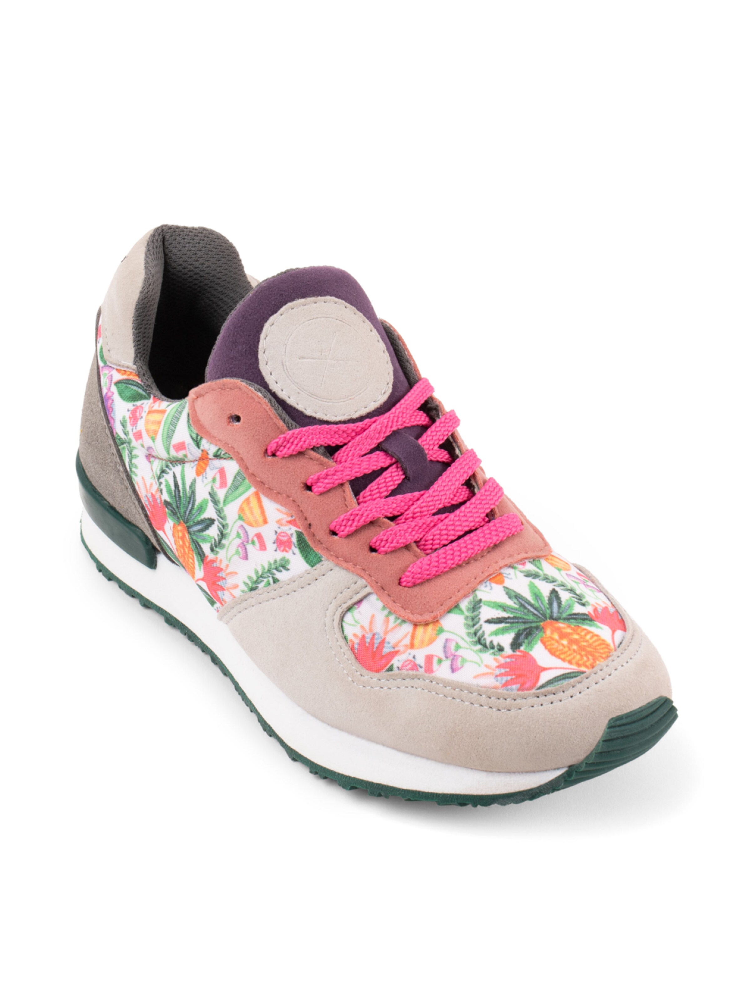inkkas Sneaker low 'Inkkas Abacaxi Vegan Sneaker – Tropischer Damen-Sneaker aus veganem Material'‌‌ in Mischfarben: Vorderseite
