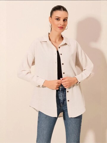 Bigdart Blouse in Beige: voorkant